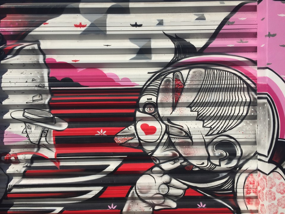 How & Nosm Graffiti Art at Wynwood Walls Miami